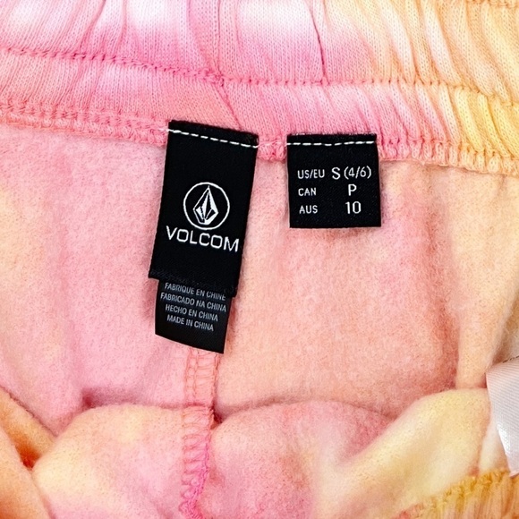 NWT Volcom Truly Stoked Tie Dye Multi Drawstring Shorts - Picture 5 of 8